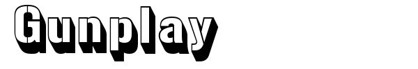 Gunplay font preview